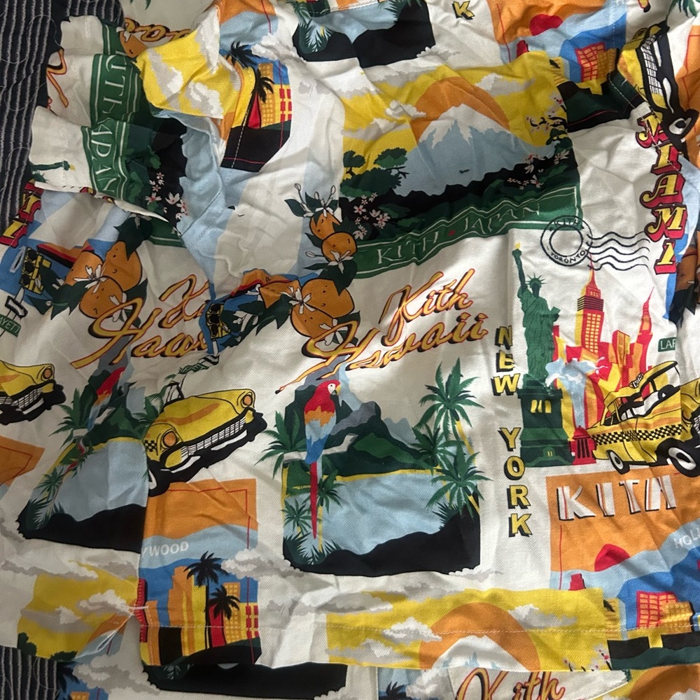 Kith Multicolor Graphic Print Shirt and short set